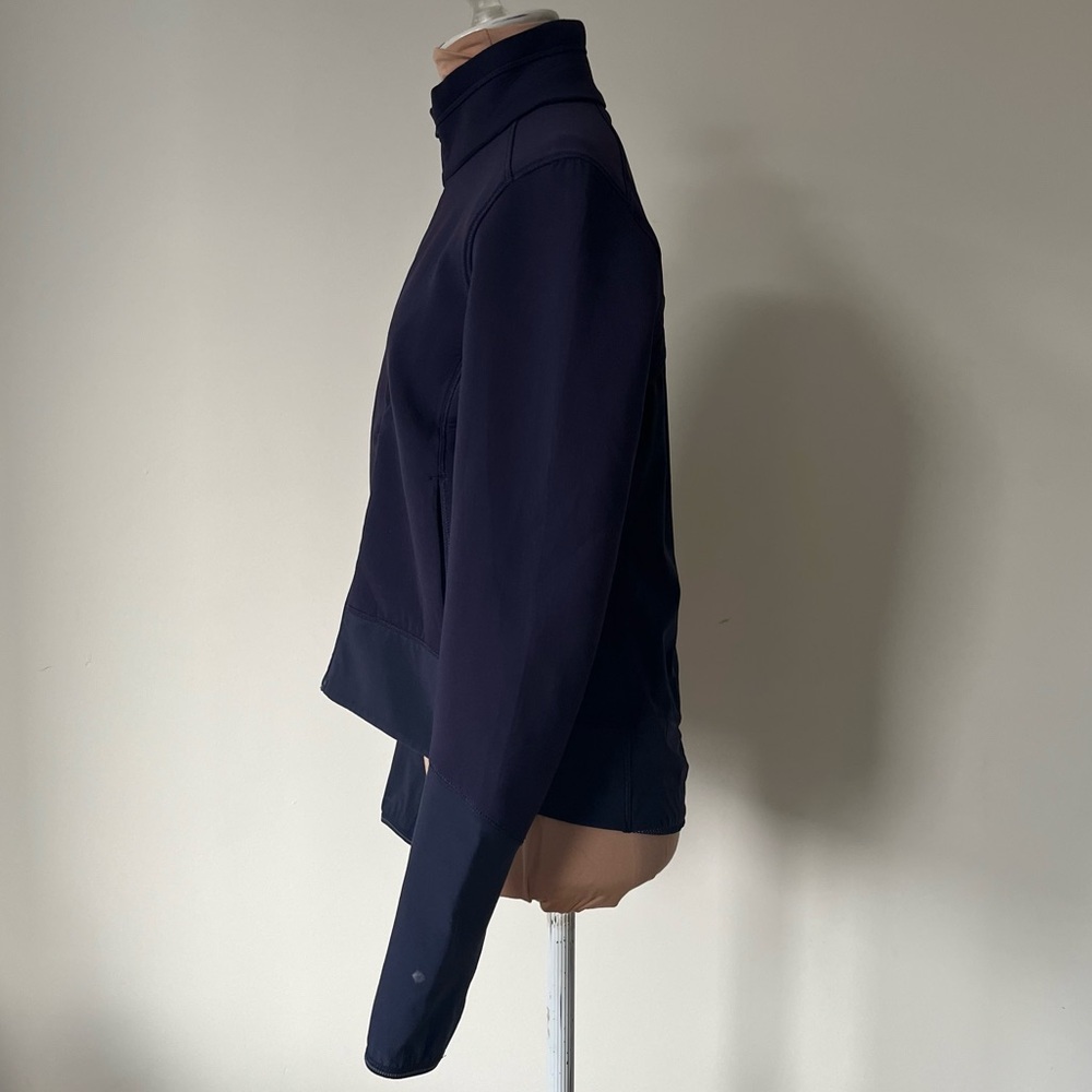 Lululemon Athletica Cardio Squad Midnight Navy Blue Zip Up Jacket W4AF7S EUC 4 - Picture 4 of 9
